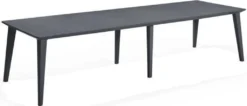 ALLIBERT GARDEN Lima Tisch 240 6-12 Personen Mit Verlängerung - Zeitgenössisches Design - Graphit