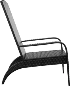 VidaXL Adirondack-Gartenstuhl Schwarz Poly Rattan -Deutschland Garten Zier Verkaufs-Shop 9e2dd8a08c92e5a1c835ce8356d7e704