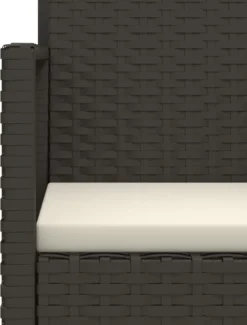VidaXL Gartenbank Mit Kissen Schwarz 105 Cm Poly Rattan -Deutschland Garten Zier Verkaufs-Shop 9e59184da2fea06a308a8ac66bf8b6d4