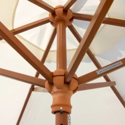 Anndora Sonnenschirm 2,1m Rund Natural Winddach UV-Schutz - Natural -Deutschland Garten Zier Verkaufs-Shop 9ea190b2ea135f96c94f9f9170ae1853