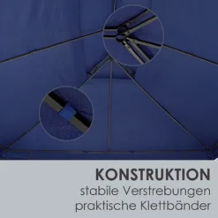 Juskys Pavillon Capri 3x4m Mit Doppeldach - Wasserabweisend & Stabil - Garten Feiern & Feste - Partyzelt Gartenpavillon Gartenzelt Outdoor Blau -Deutschland Garten Zier Verkaufs-Shop 9edd256f243a550a750b96f4c597421e