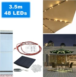 EINFEBEN 3.5m Sonnenschirm Mit LED Solar Marktschirm Mit Handkurbel UV40+ Outdoor-Schirm Terrassen,Grau -Deutschland Garten Zier Verkaufs-Shop 9ee9134e84c57ada7aea77aed3ef0ad1