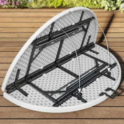 2er-Set MIO | Partytisch | Ø 122 Cm | Weiß | Klappbar | Party Klapptisch, Buffettisch, Banketttisch -Deutschland Garten Zier Verkaufs-Shop 9f56b17dea9629093ea2016680a2f0b0