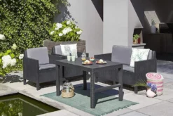 Allibert Gartentisch Lyon, Graphitgrau -Deutschland Garten Zier Verkaufs-Shop 9f5ada7a32c68bcba0c31c760f5260bc