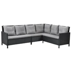 SVITA MADISON Polyrattan Lounge Gartenmöbel Rattan Set In Schwarz -Deutschland Garten Zier Verkaufs-Shop 9f719d6cc166d02a0df9c033b941f06a