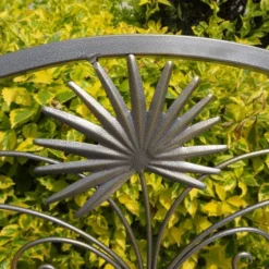 Stabile 2-Sitzer Garten Bank Metall Mit Schönen Verzierungen 110cm Eisenbank Anthrazit Grau NEU -Deutschland Garten Zier Verkaufs-Shop a040949a8945ae40d5102acc1ddc02c2