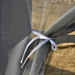 Outsunny Pavillon Gartenpavillon Mit Moskitonetz Partyzelt Gartenzelt Festzelt Zelt 6-eckig Polyester+Metall Grau 390x390x250cm -Deutschland Garten Zier Verkaufs-Shop a065fa36023164f24234d07efde2d17b