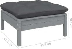 VidaXL 3-tlg. Garten-Lounge-Set Mit Kissen Kiefer Massivholz -Deutschland Garten Zier Verkaufs-Shop a07bcafe61f2a8681f6e1ca1334cb654