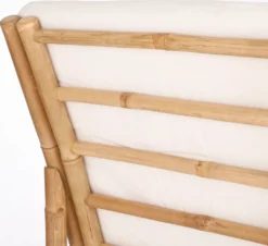 Mica Decorations Tropical Loungesofa - L120 X B88 X H73 Cm - Bambus - Hellbraun