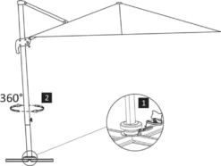 VidaXL Ampelschirm Mit Aluminium-Mast Anthrazit 400 X 300 Cm -Deutschland Garten Zier Verkaufs-Shop a2bd387e858b14f4cfd5ca9a644d4a0f