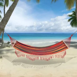 Outsunny Stabhängematte Hängematte Wetterfest UV-beständig 2 X 1 M Bis 120 Kg Baumwoll-Polyester-Mischung Bunt -Deutschland Garten Zier Verkaufs-Shop a2be9d9442d53e5411c953de6d459e85