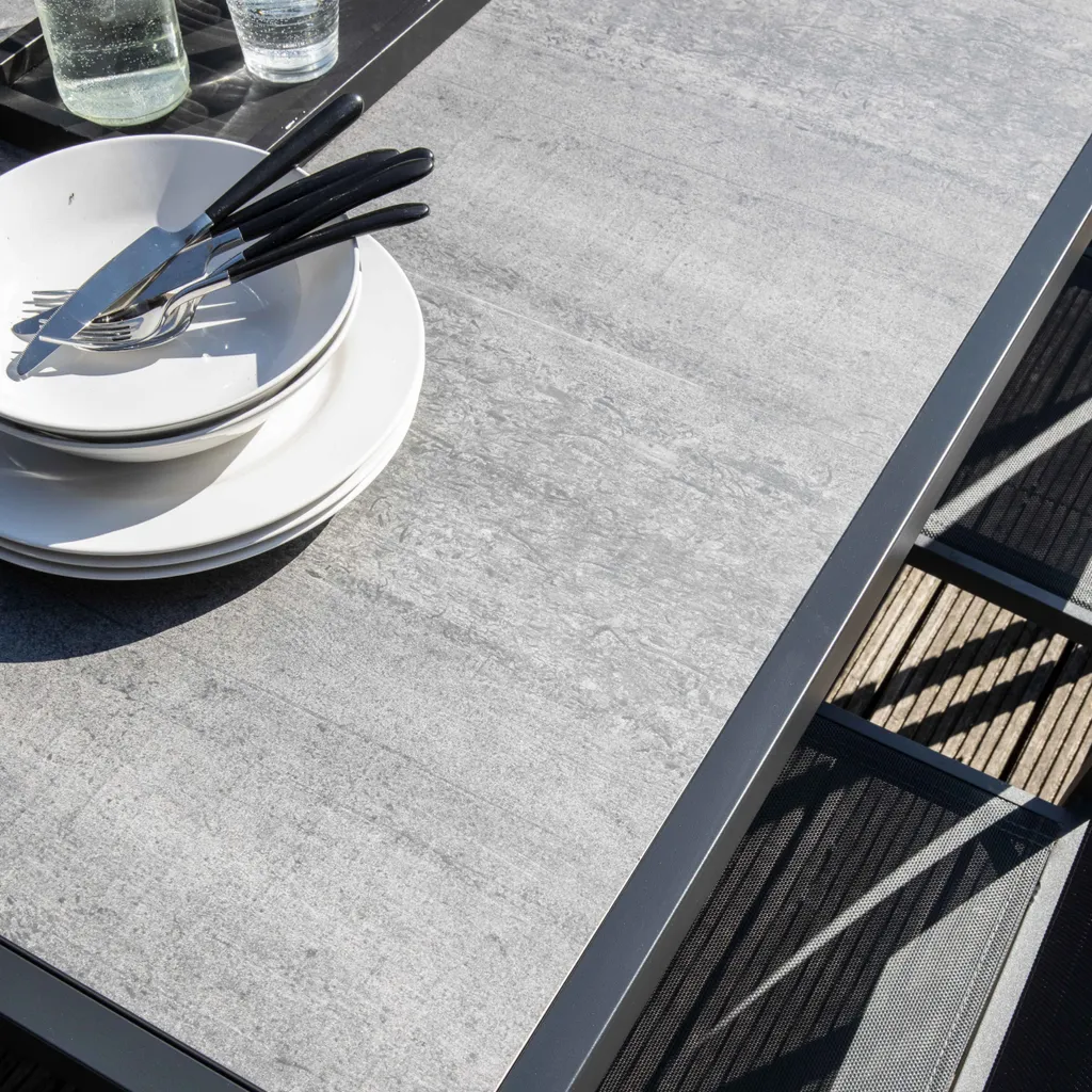 Gartentisch Mit Keramikplatte In Betonoptik, Tivoli 6 Gartentisch Mit Keramikplatte In Betonoptik, Tivoli – Bild 6