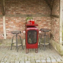 Esschert Design Traktortisch Rot; IH033 -Deutschland Garten Zier Verkaufs-Shop a3648039e4b889235507620f4132ad09