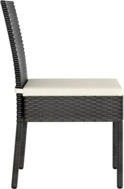 VidaXL Garten-Essstühle 4 Stk. Poly Rattan Schwarz -Deutschland Garten Zier Verkaufs-Shop a3b0bcefe38d6f9d15981d1ad6367940