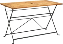 VidaXL Klappbarer Gartentisch 120x70x74 Cm Massivholz Akazie