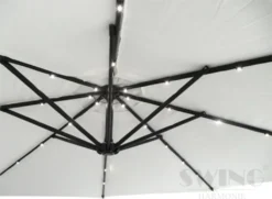 Luxus Sonnenschirm Mit LED Beleuchtung Ampelschirm 350 Cm Garten Schirm Pavillon - Creme -Deutschland Garten Zier Verkaufs-Shop a6d6df623f4845366f009fcb71042b86