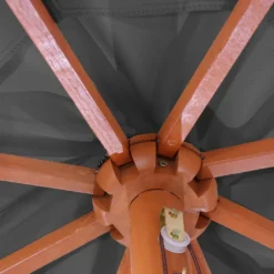 Sonnenschirm Florida, Gartenschirm Marktschirm, Ø 3,5m Polyester/Holz 7kg Anthrazit -Deutschland Garten Zier Verkaufs-Shop a72e9fa4fe244236fb3d7fb0f1371ef0