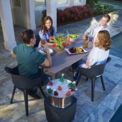 Allibert By Keter Gartensessel Akola, Graphit, 2er Set, Kunststoff, Maße: 56.7 X 55.8 X 80.1 Cm, Stapelbar, Wetterfest, Outdoor -Deutschland Garten Zier Verkaufs-Shop a78c860dde2eb23935b650430d92121e