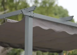 Angel Living Pergola Aus Aluminium In Anthrazit, Dachrohre Aus Stahl, Verstellbares Dach Aus Polyester (3x4m, Grau) -Deutschland Garten Zier Verkaufs-Shop a84b3a2338d46bd1f563d6f48c1f3f02