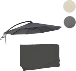 Ersatz-Bezug Für Deluxe Ampelschirm HWC-D14, Sonnenschirmbezug Rund Ø 3m Anthrazit Ohne Flap -Deutschland Garten Zier Verkaufs-Shop a9162177f60bf91e35322a0a7440a0b2