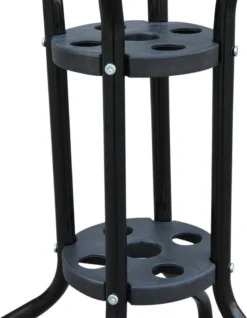 Outsunny Gartentisch Balkontisch Bistrotisch Glastisch Beistelltisch Metall+Sicherheitsglas ∅60xH70cm -Deutschland Garten Zier Verkaufs-Shop a929258bcbb7720d549002605ad85491