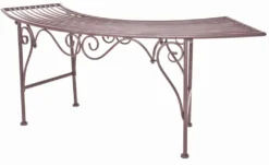 Garden Pleasure Eisen Bogenbank Sitzbank Parkbank Baumbank Edel Rost Optik Bank -Deutschland Garten Zier Verkaufs-Shop aa01254845b2ed47118c1d506a608e27