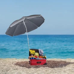 Relaxdays Grauer Sonnenschirm 160 Cm -Deutschland Garten Zier Verkaufs-Shop aad1b0cd5d38189040acda59fedba9ab