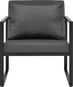 [casa.pro]® 2x Gartenstuhl Gartensessel Schwarz/Dunkelgrau Outdoor Garten Lounge Sessel 70 X 60 X 60 Cm -Deutschland Garten Zier Verkaufs-Shop aad54cb12803ac98ad4f223b4db9badd