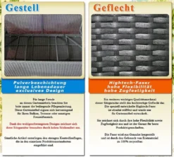 4tlg. (1er) Polyrattan Lounge Eck Sessel (1er) Gartenmöbel - Anthrazit -Deutschland Garten Zier Verkaufs-Shop aadc052b1c1de4a586d74694084dbb28 1