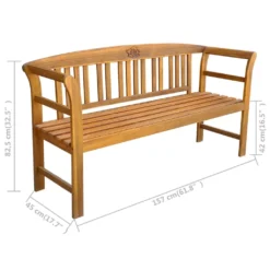 VidaXL Gartenbank 157 Cm Massivholz Akazie -Deutschland Garten Zier Verkaufs-Shop ab166aa749748c53802a47b7553959ec