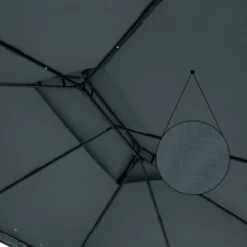 Casaria Pavillon 3x4m Gartenzelt Garten Seitenteile Metall Wasserabweisend Topas, Farbe:anthrazit -Deutschland Garten Zier Verkaufs-Shop ab8f12586ea510a1e12456f73dd51eec