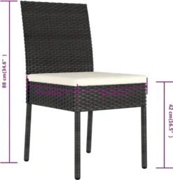VidaXL Garten-Essstühle 4 Stk. Poly Rattan Schwarz -Deutschland Garten Zier Verkaufs-Shop ac09775ff52b9be9fe7a3408c1a35675