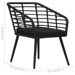 VidaXL Gartenstühle 2 Stk. Mit Auflagen Poly Rattan Schwarz -Deutschland Garten Zier Verkaufs-Shop ad30c65b0c95709d70cc8c8960b8d07f