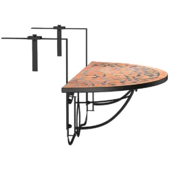 Deuba Balkonhängetisch Klapptisch Mosaik Balkontisch Klappbar Hängetisch Mosaiktisch Gartenmöbel, Model:Oriental -Deutschland Garten Zier Verkaufs-Shop adaf1b2f3bbce7a2227fada9b2e892aa