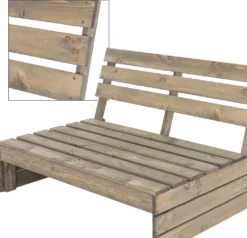 ECD Germany Gartenbank 3-Sitzer Mit Rückenlehnen, 120x76,5x80 Cm, Grau, Aus Massivholz, Robust Und Wetterfest, Parkbank Sitzbank Gartenmöbel Holzbank Bank, Für Garten, Balkon Und Terrasse -Deutschland Garten Zier Verkaufs-Shop ae247f2f690eac4b3148a32b7365b83a