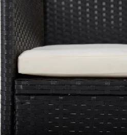 VidaXL Garten-Essstühle 2 Stk. Poly Rattan Schwarz -Deutschland Garten Zier Verkaufs-Shop ae3b5cf5c96b8f5980bd234a7ed18c1d