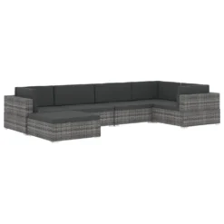 VidaXL Modular-Sofa-Mittelteil 1 Stk. + Auflagen Poly Rattan Schwarz -Deutschland Garten Zier Verkaufs-Shop af8e4fa93f14518d57b8d147028af206