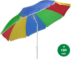 Sonnenschirm 180cm Bunt