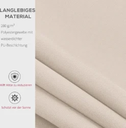 Outsunny Markise Gelenkarmmarkise Sonnenschutz Balkon Creme 3x2,5m -Deutschland Garten Zier Verkaufs-Shop b0978e9878e95276bfbcec687961f382
