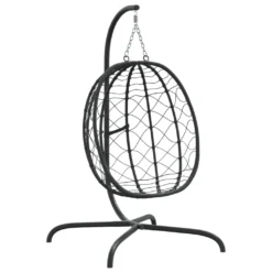 VidaXL Hängesessel Ei Mit Kissen Anthrazit Poly Rattan & Stahl -Deutschland Garten Zier Verkaufs-Shop b1320816b3a043af736664caa50483d1