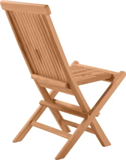 Möbilia Gartenstuhl 2er-Set Aus Teak Holz | Klappbar | B 47 X T 57 X H 89 Cm | Natur | 11020003 | Serie GARTEN -Deutschland Garten Zier Verkaufs-Shop b1fc047b27da91555f38250157c3facb