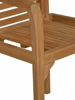 MiaMöbel | Outdoor Gartenstuhl Aus Teak | 64,5 X 95 X 54cm | Moderne Gartenmöbel Aus Massivholz | Mexico Möbel -Deutschland Garten Zier Verkaufs-Shop b262df832d0e4417924dadfd0d436b18