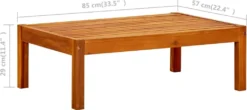 VidaXL Gartentisch 85x57x29 Cm Massivholz Akazie -Deutschland Garten Zier Verkaufs-Shop b28650d872a55086673ec380c7bf96a5