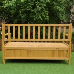 Mucola Holz Truhenbank Sitzbank Gartenbank Küchenbank Holz Auflagenbox Gartentruhe NEU -Deutschland Garten Zier Verkaufs-Shop b324223bc286681f28f58ba4d7768489
