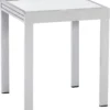 Merxx Balkontisch Ausziehbar 65/130 X 65 Cm - Aluminiumgestell Silber Mit Matter Glasplatte