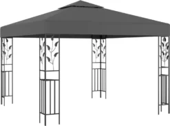 VidaXL Pavillon 3×3 M Anthrazit
