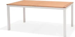 Gartentisch Ibis 160x90cm - Weiß - Eukalyptusholz