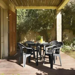 Gartentisch Lisa Kunststoff Graphit Ø90cm -Deutschland Garten Zier Verkaufs-Shop b6ca2042f17944ca3ddd2237188ea0ea