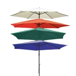 Garden Pleasure Sonnenschirm Ø 300 Gartenschirm Kurbelschirm Sonnenschutz Creme -Deutschland Garten Zier Verkaufs-Shop b785caa8409ef059d078e97dabbdfb13