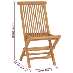 VidaXL Klappbare Gartenstühle 4 Stk. Massivholz Teak -Deutschland Garten Zier Verkaufs-Shop b80329402d60edec3137f7338ff5e605